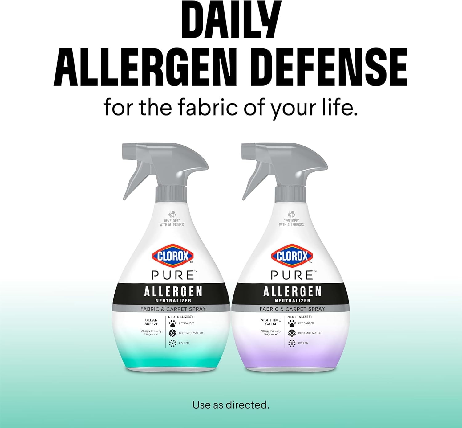 PURE Allergen Neutralizer Fabric and Carpet Spray, Clean Breeze, 26 Fluid Ounces
