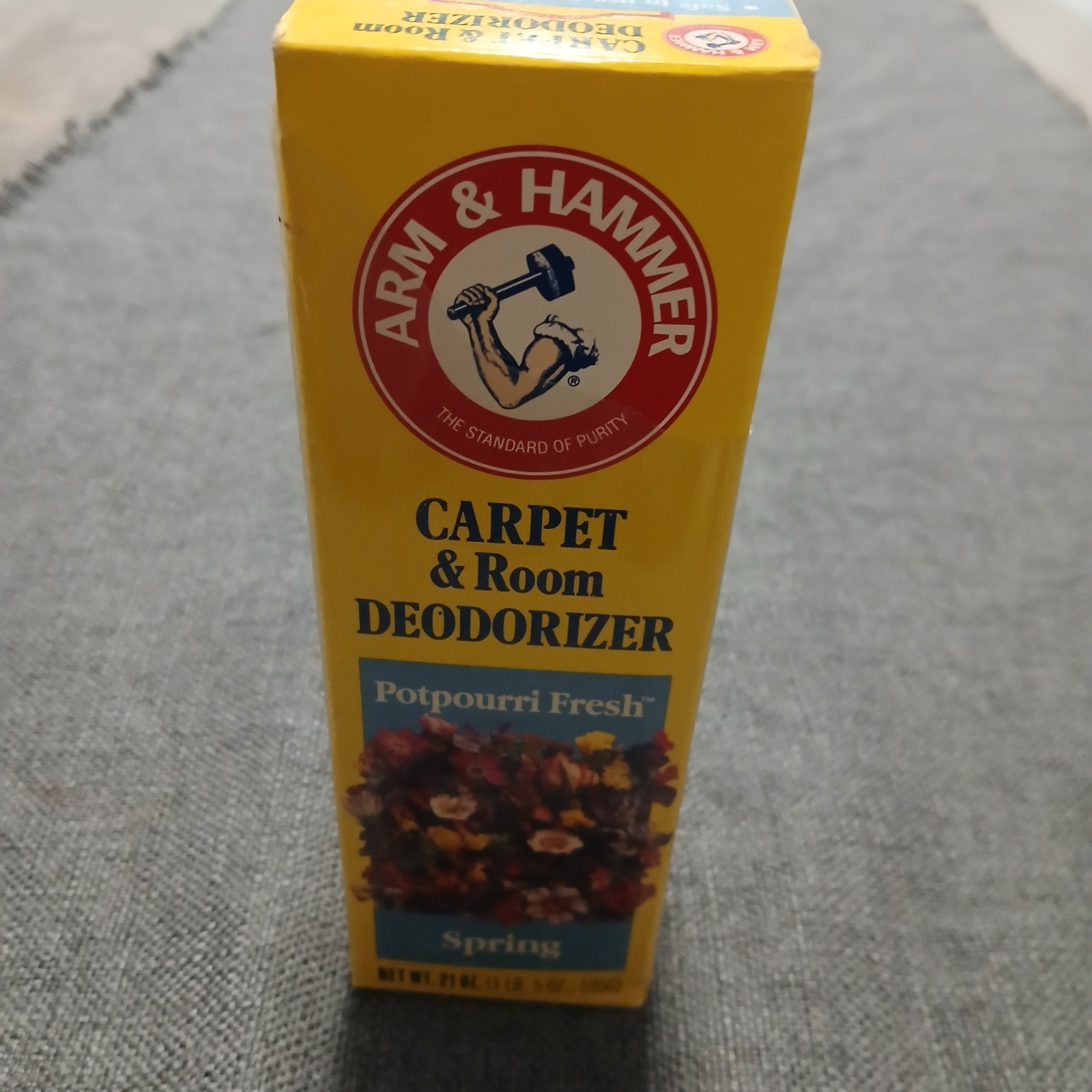Vintage 1992 Arm & Hammer POTPOURRI FRESH SPRING Carpet Deodorizer NOS 21 Oz