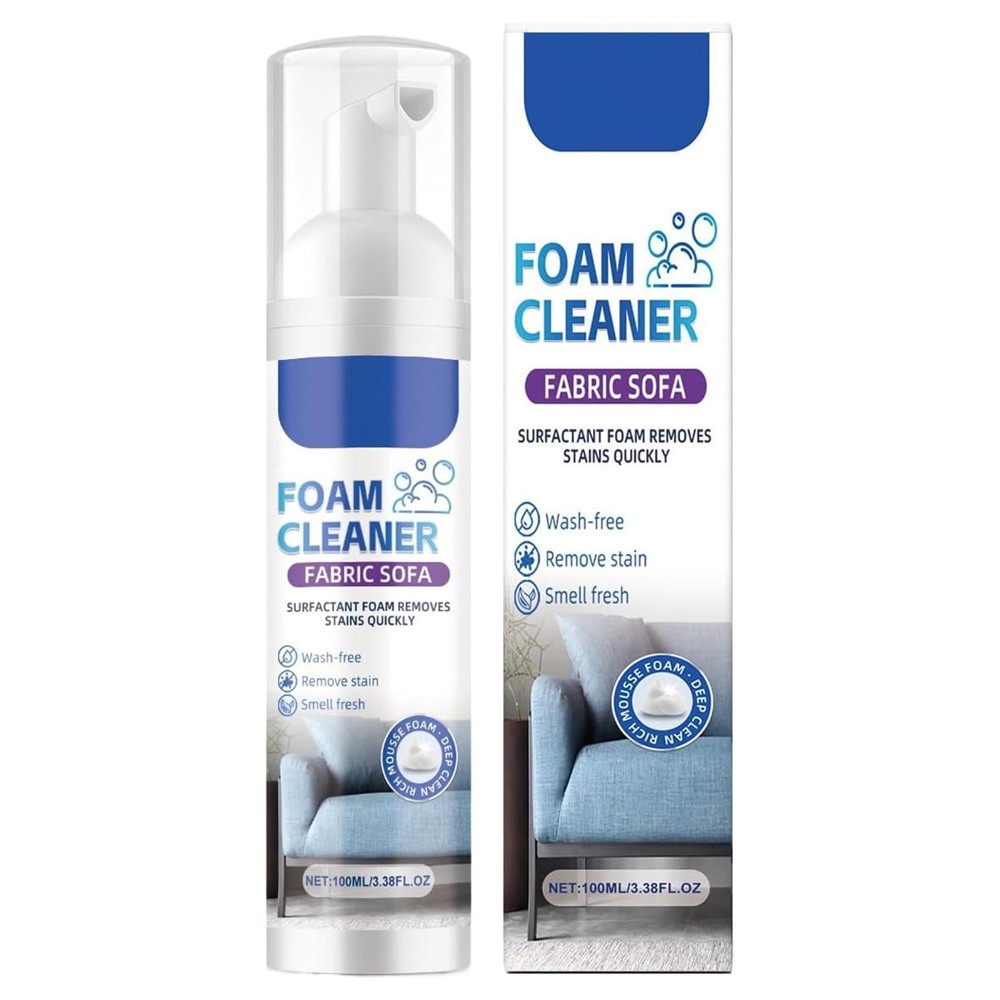 Fabric Sofa Foam Cleaner Multi-purpose Stain Remover Carpet Curtain No-water
