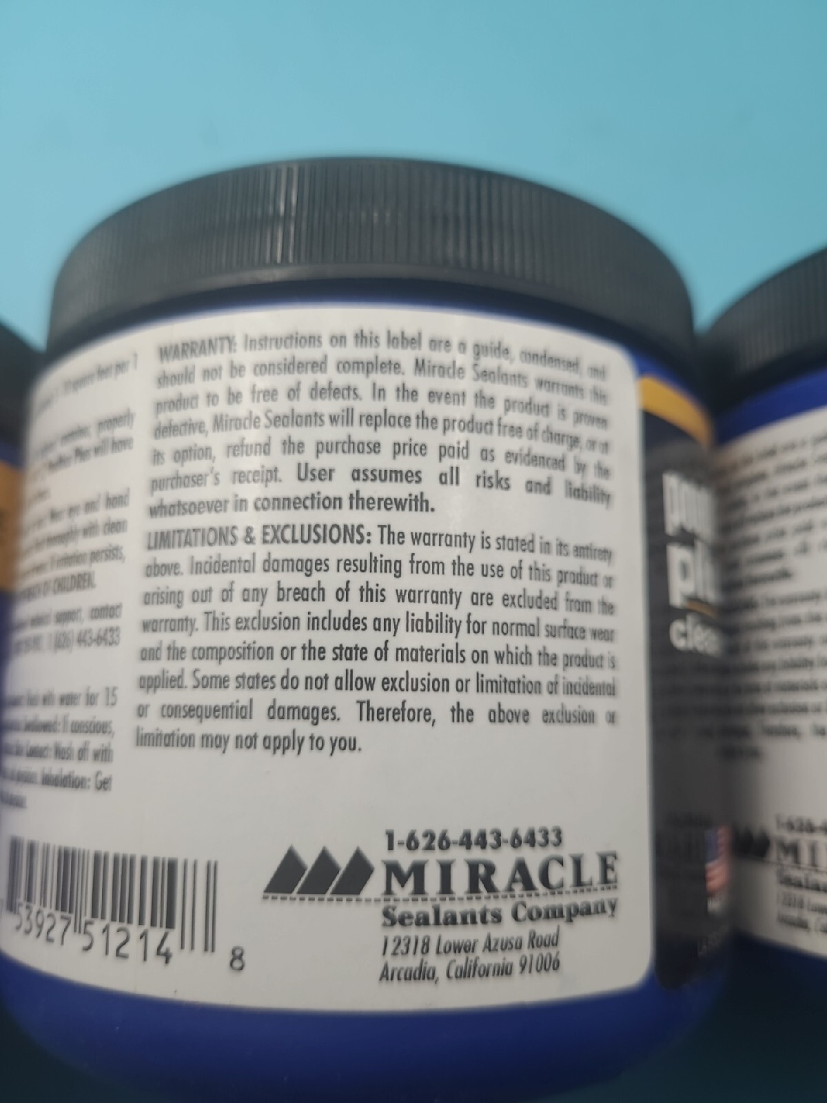 3-Pack MIRACLE Poultice Plus Stone Cleaner & Stain Remover Each Jar 1 Lb.