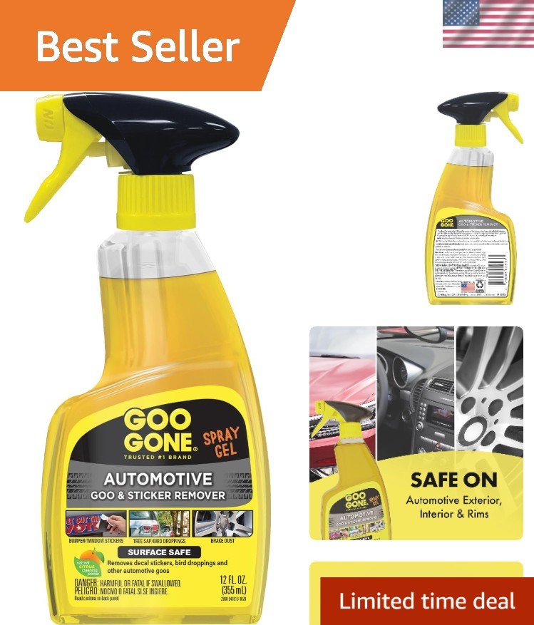 Citrus Car Cleaning Spray – 12 Oz Goo Gone with Powerful Interior & Exterior Use