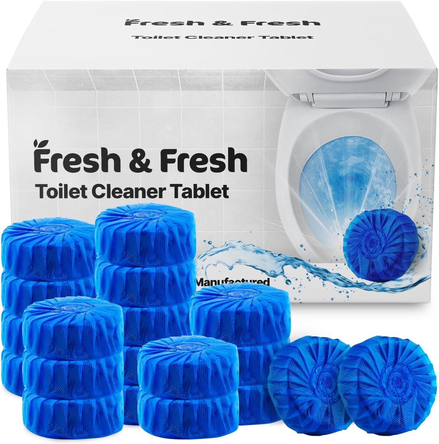 Disposable Toilet Bowl Cleaners(15-300 Tablets) Odor Eliminator, Fresh Scent