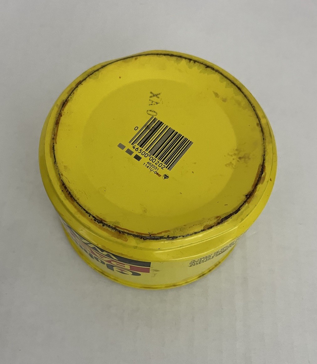 SC Johnson Paste Wax Net Wt 16 oz Metal Tin Tub / 1 LB Preowned