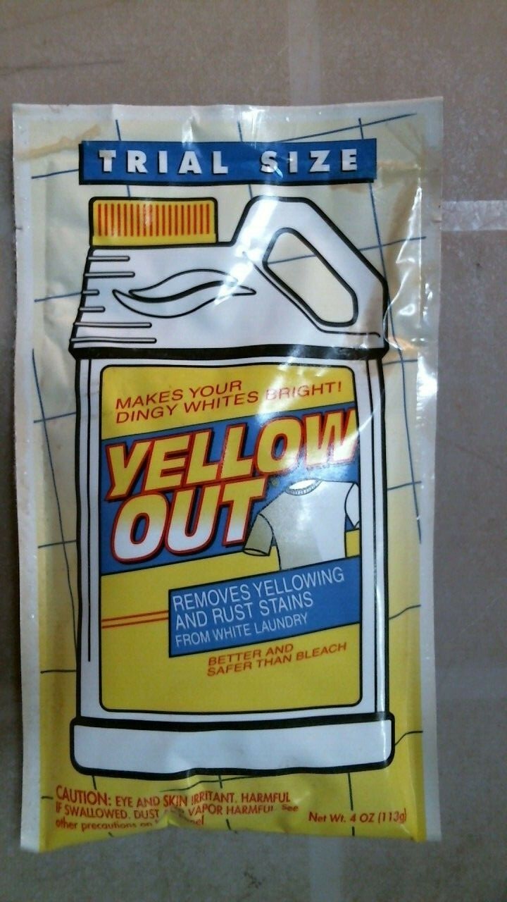 Iron Out Yellow Out Laundry Cleaner, Trial Size, 4 oz., Lot of 2, (00079) FS
