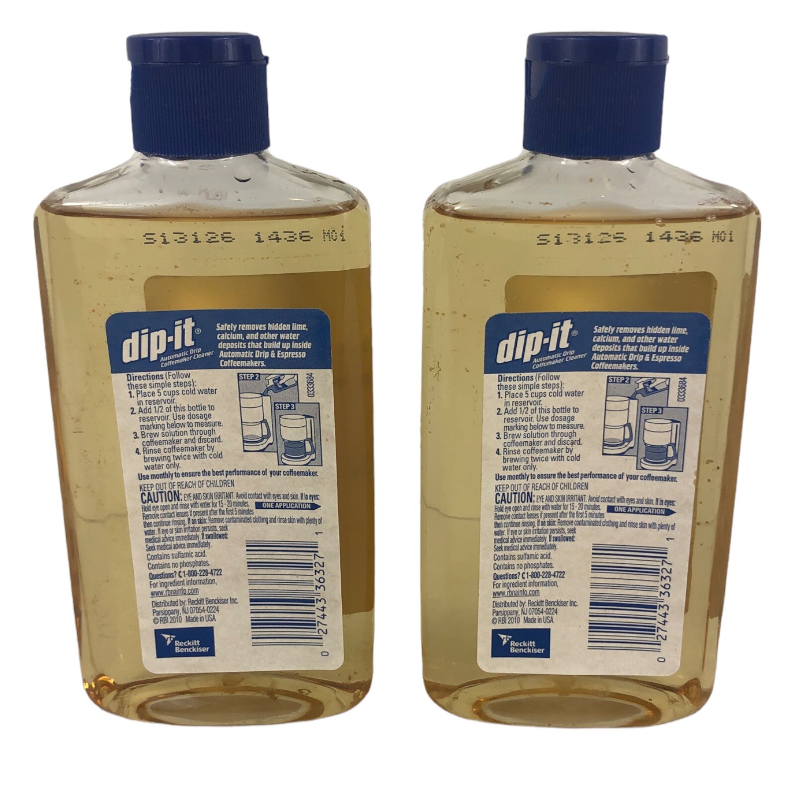NEW Dip-It Automatic Drip Coffeemaker & Espresso Cleaner 7 fl oz ~LOT OF 2~