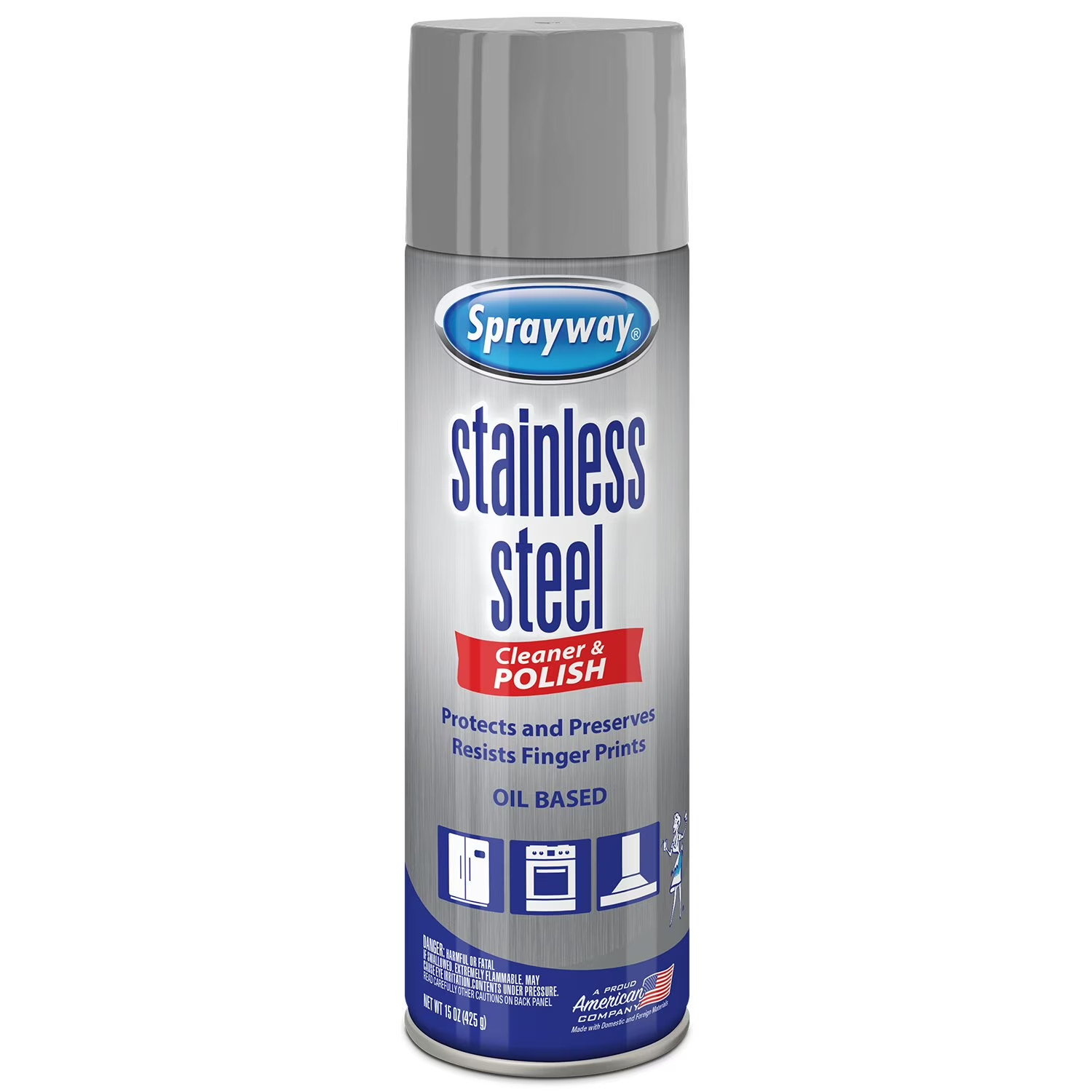 Sprayway Stainless Steel Cleaner and Polisher (15 oz, 6 pk.), SEALED