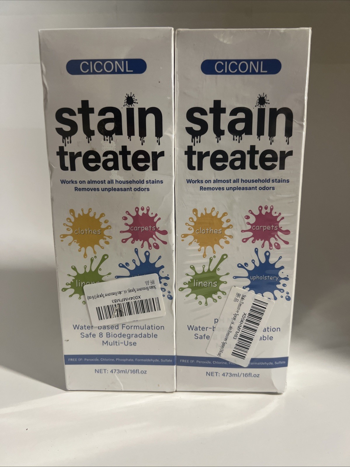 2x CICONL Stain Treater Spray 16 fl oz – Multi-Use, Biodegradable, Exp 10/27