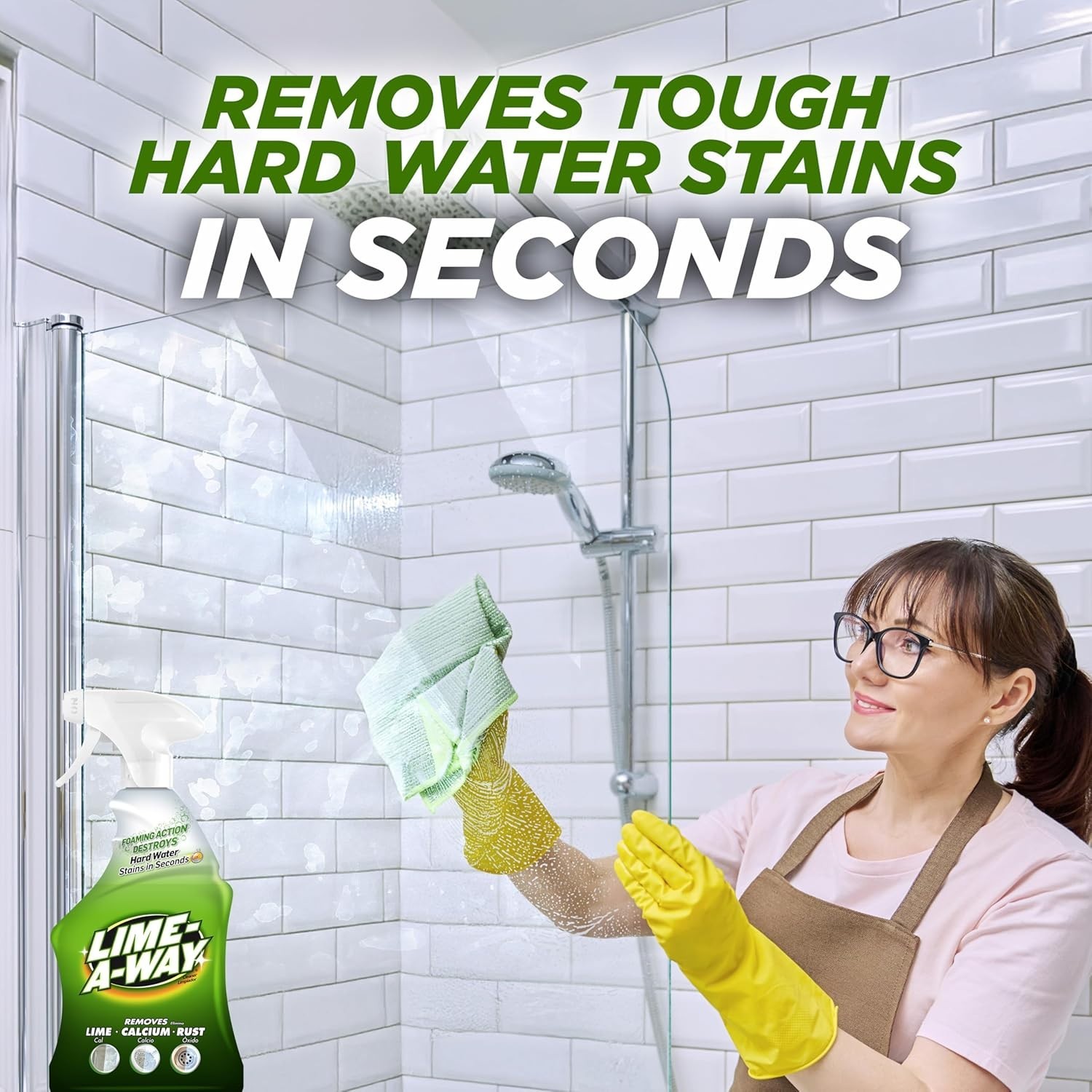 Lemon Scented Hard Water Stain Remover Spray – Tackles Rust & Calcium Quickly