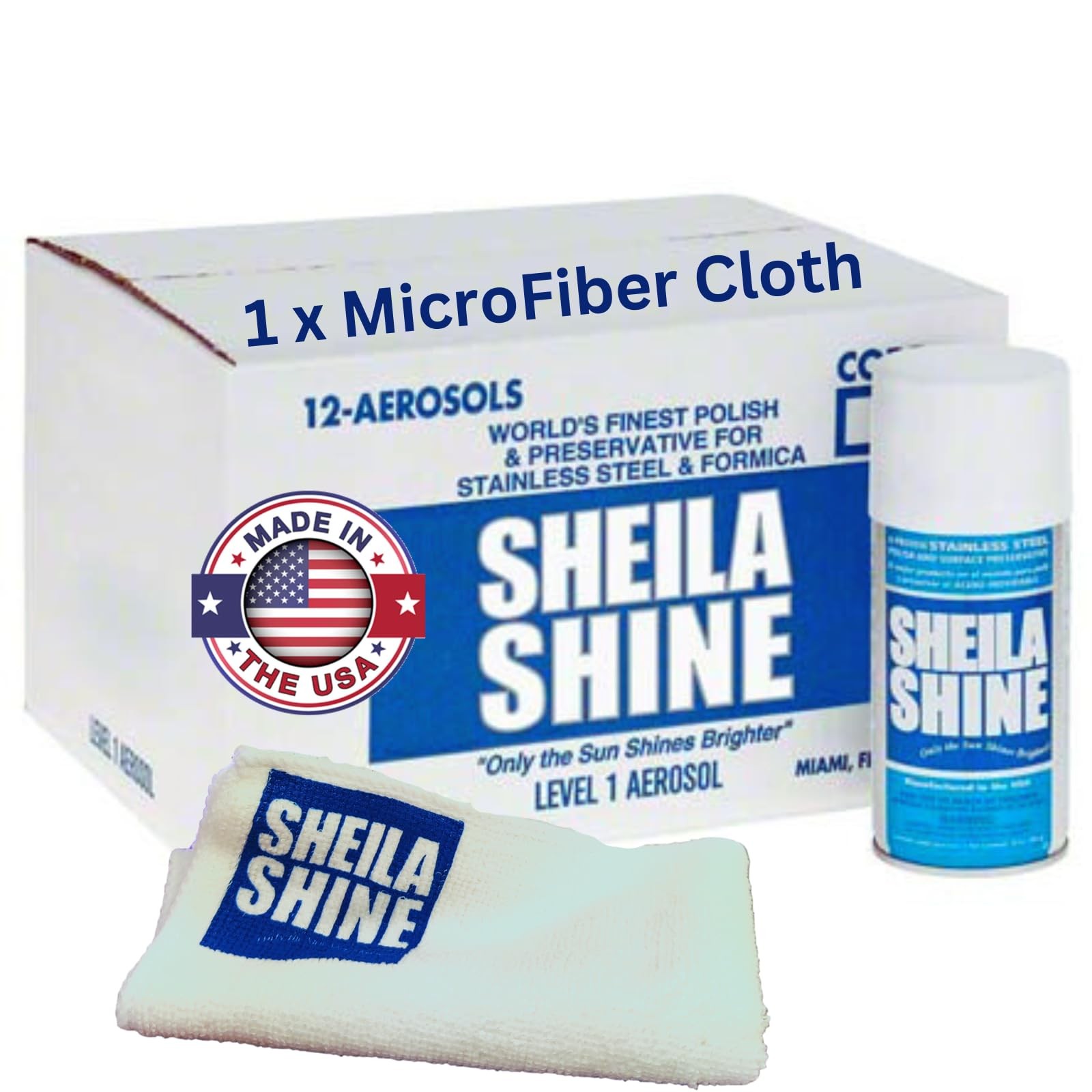 12 x 10oz w/Microfiber Cloth Stainless Steel Cleaner and Polish – Cleans, Pol…
