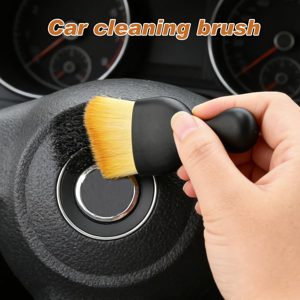 6 Pcs Car Detailing Brush Kit Automotive Interior Exterior Detailing Kit