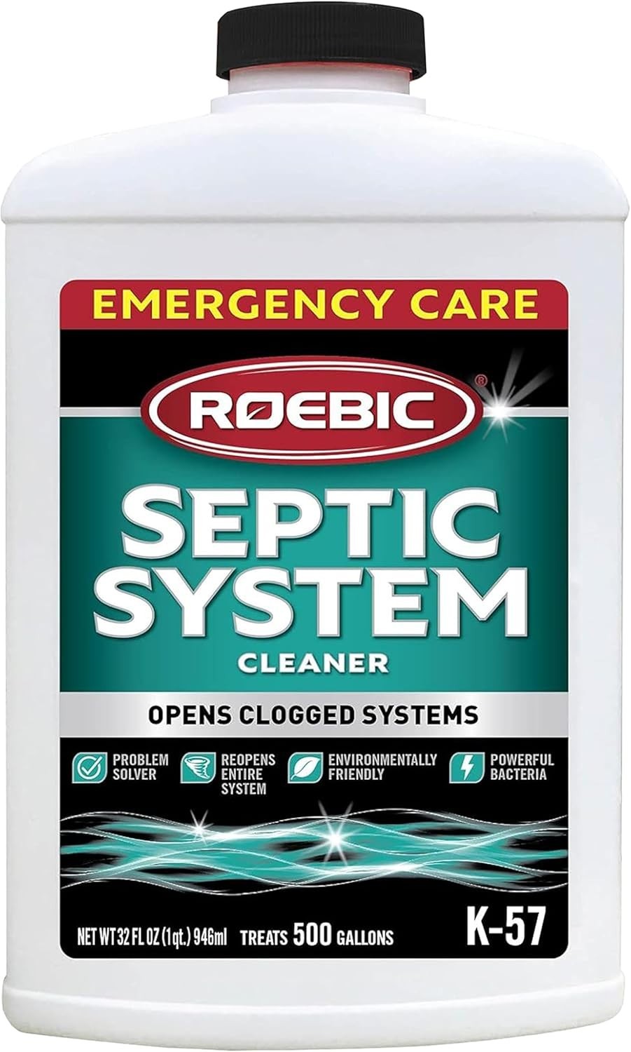 Efficient 32oz Septic Cleaner – Biodegradable Formula for System Maintenance