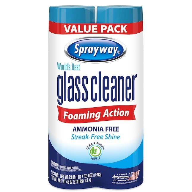 Sprayway glass cleaner 23 -fl oz Aerosol spray Glass Cleaner 2 -Pack