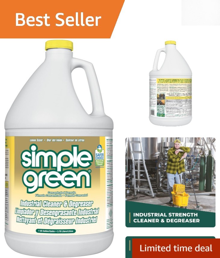 All-Purpose Lemon Cleaner & Degreaser, Non-Toxic, 1 Gallon for Industrial Use