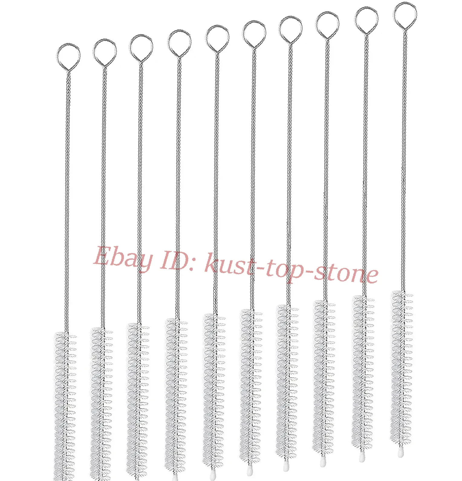 Straw Cleaner Brush 12in Extra Long Wide 12mm for Stanley 40 30 20oz 10 Pack Set