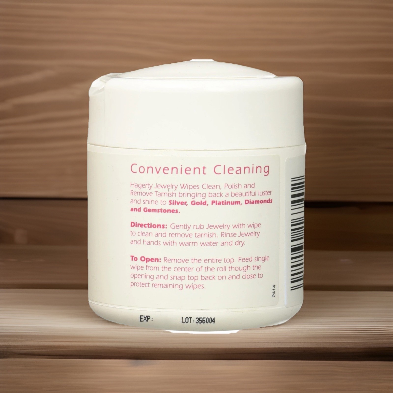 Hagerty 16740 3-by-5-inch Jewelry Care 20 Disposable Wipes, White