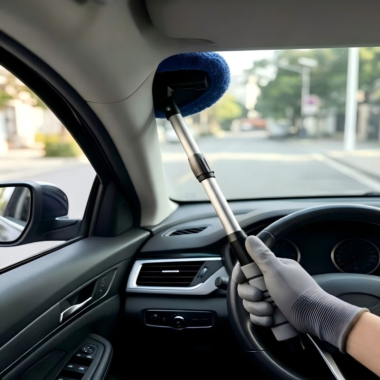 Windshield Cleaner Wand Microfiber Car Inside Window Cleaning Tool Anti Fog 2026