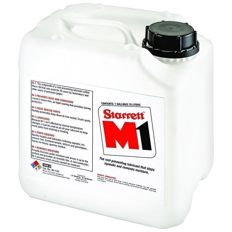 Starrett M1® All Purpose Oil – 1 gal Can – Pleasant Odor/Scent – Liquid Form