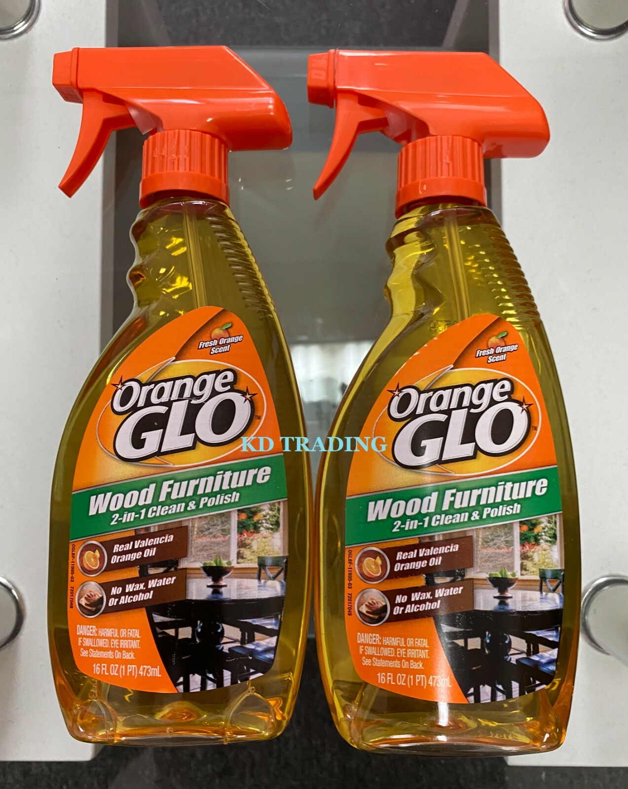 (2-Pack) ORANGE GLO Wood Furniture Valencia Orange Oil CLEANER & POLISH Revive