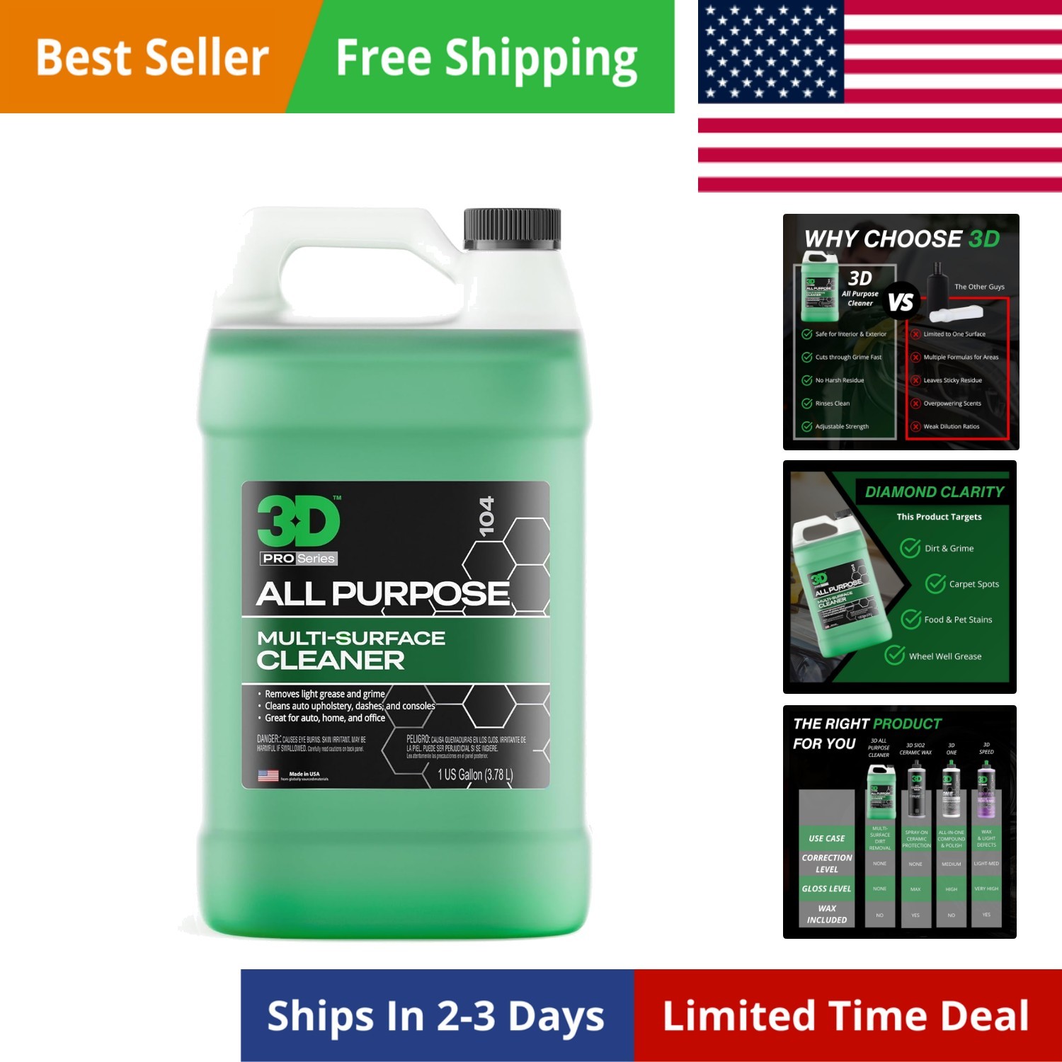 All Purpose Cleaner – High-Performance Interior & Exterior Car Cleaner for Vi…