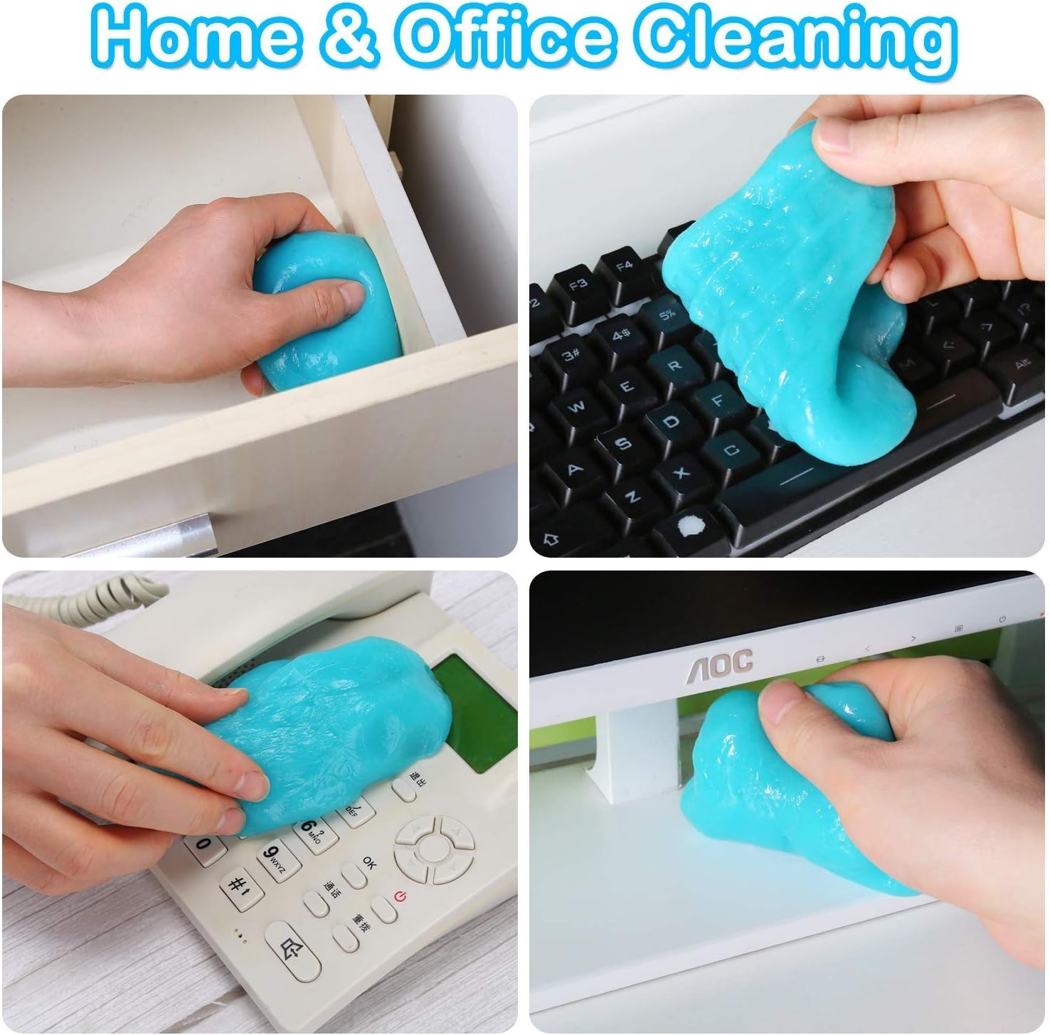 PULIDIKI Car Cleaning Gel Car Clean Putty, Universal Car Interior Cleaner Slime,