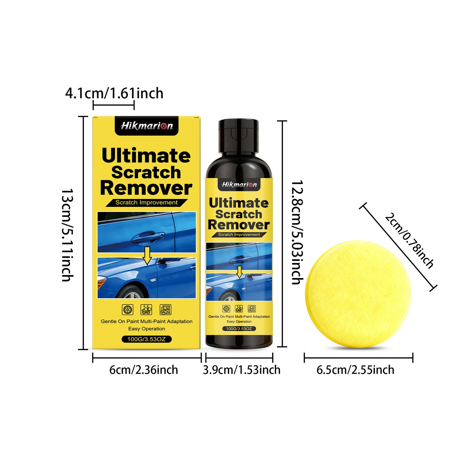 NanoPolix Scratch Remover – Eliminate All Car Scratches In 60 Seconds, Nano Poli