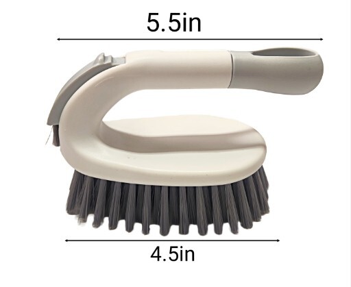 1pc Heavy Duty Plastic 2 in 1 Scrub Brush For Cleaning Bathroom Kitchen