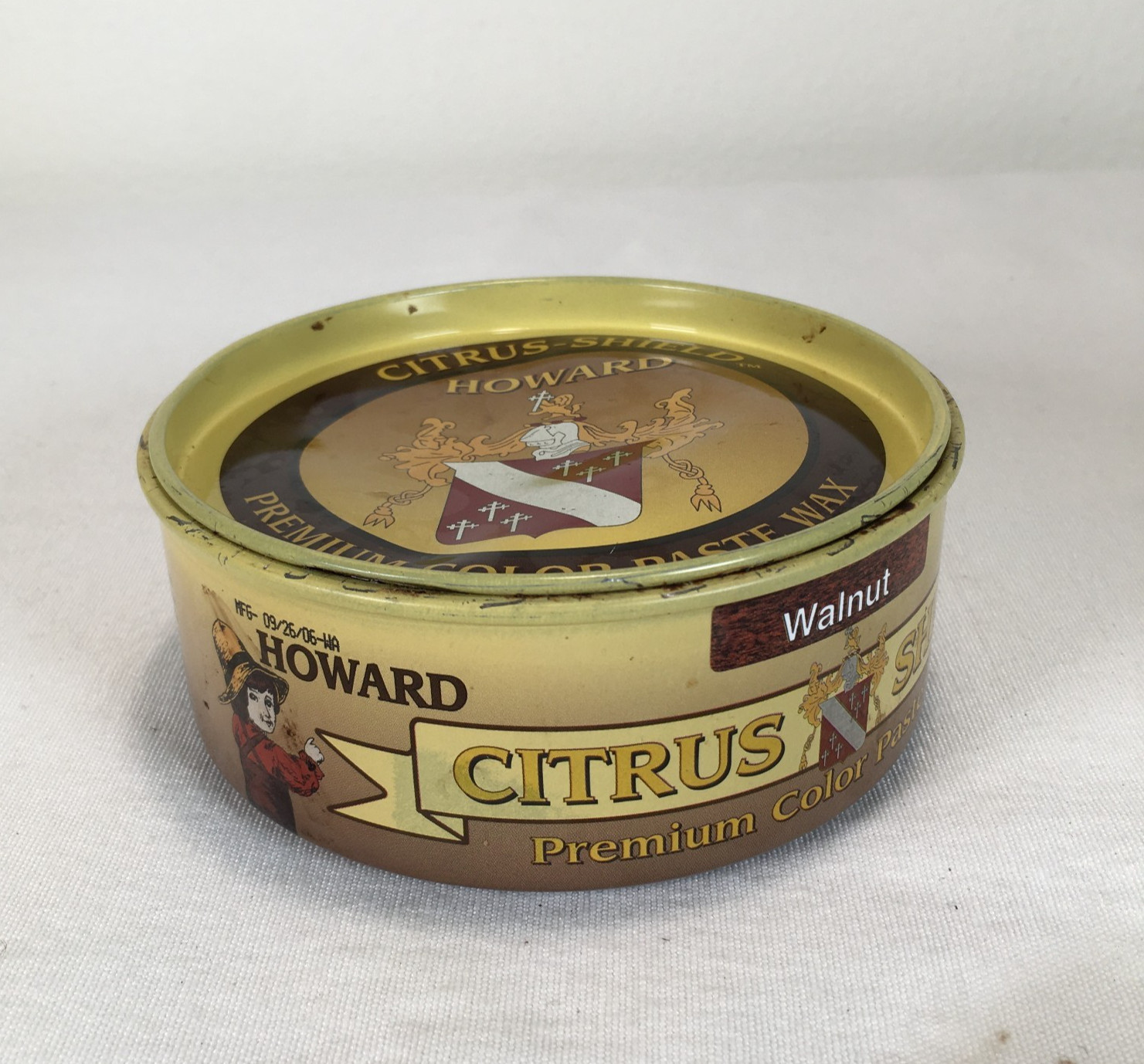 Vintage Howard Citrus Shield Premium Color Paste Wax Walnut 11oz