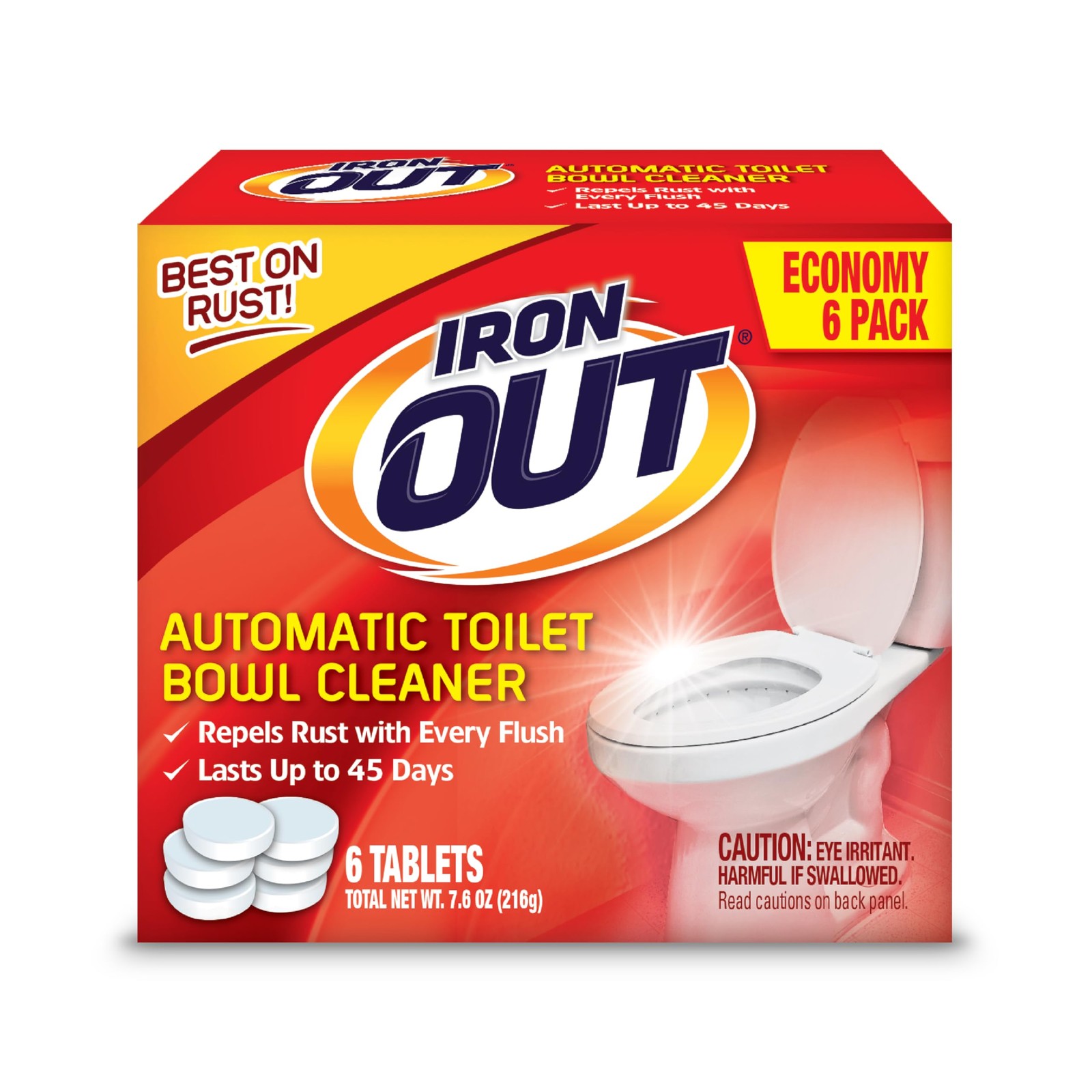 Iron OUT Automatic Toilet Bowl Cleaner Tablets, Helps Remove and Prevent Rust…