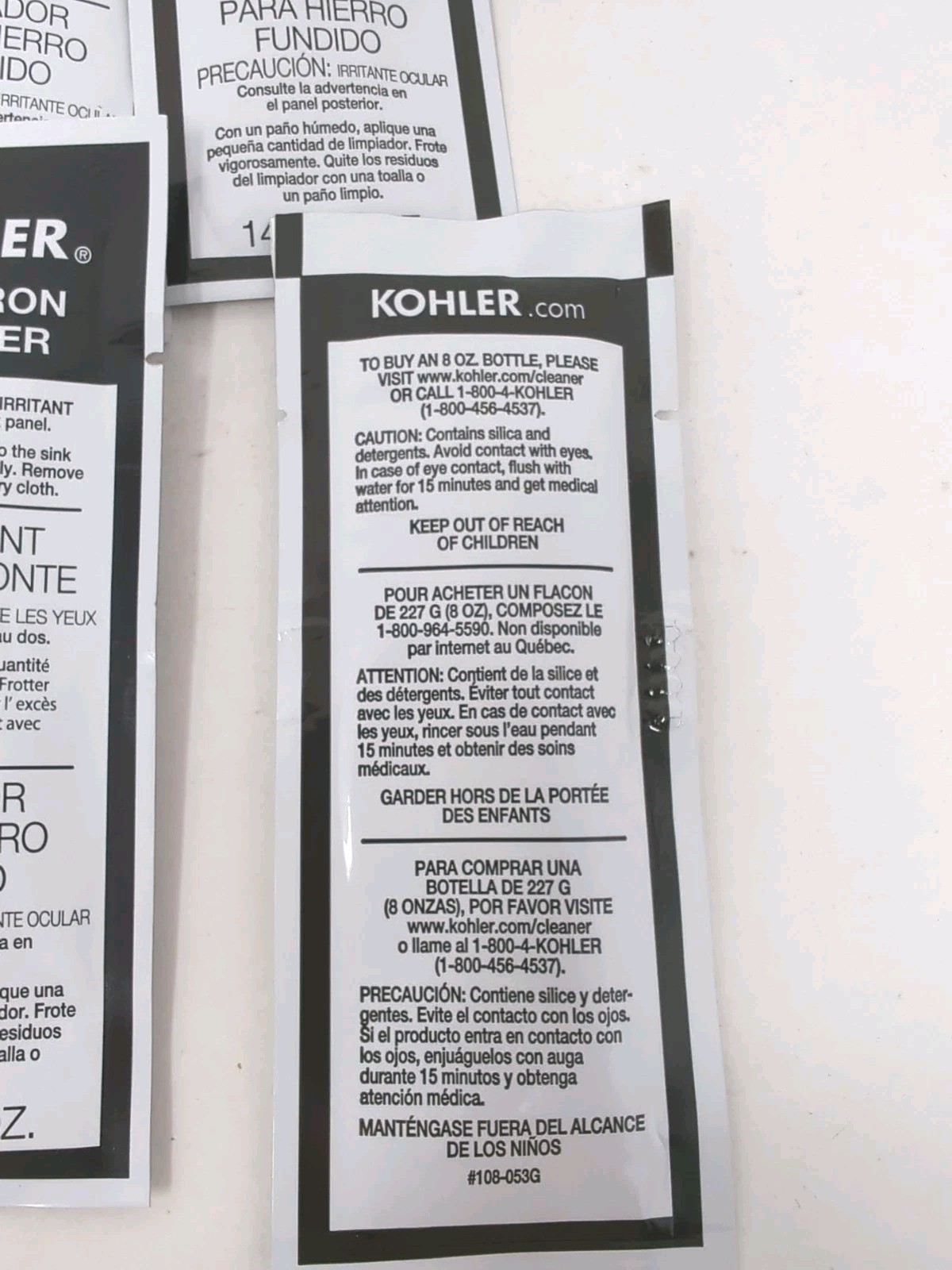 KOHLER Cast Iron Cleaner, for Kitchen and Bathroom, Individual Sachets – 10 Pack