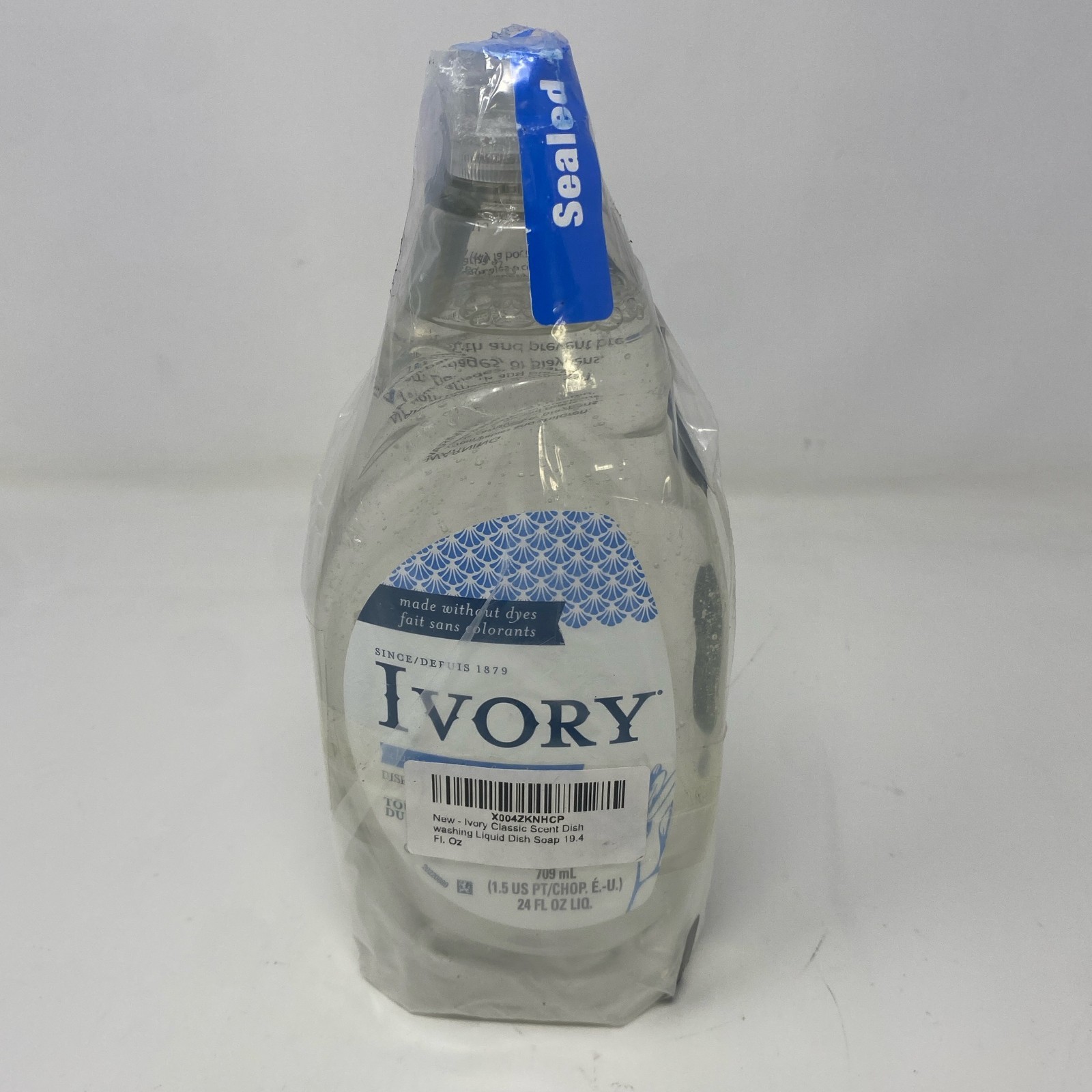 Ivory Classic Scent Grease-Cutting Dish Soap, Clear, 24 fl oz