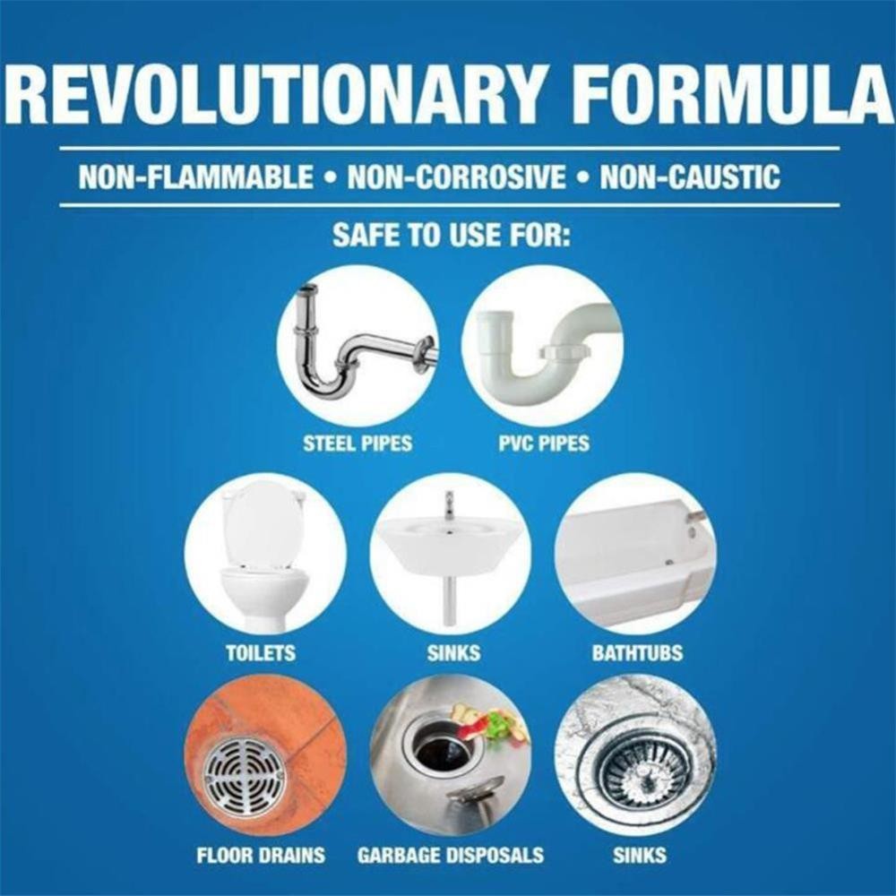 Wild-Tornado Powerful Sink & Drain Cleaner Powder – Quick Foaming Super Clean