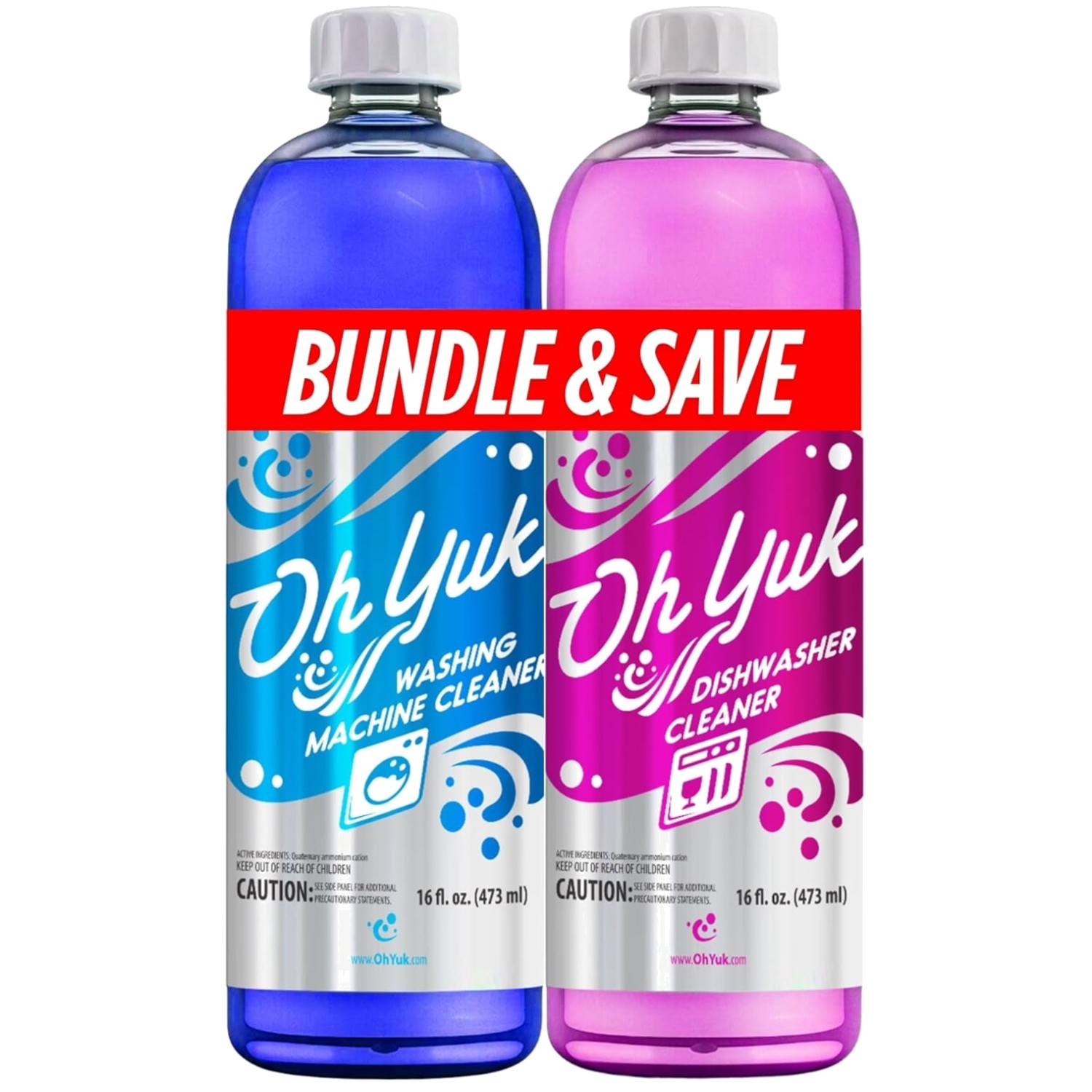 Powerful Washing Machine & Dishwasher Cleaner Duo