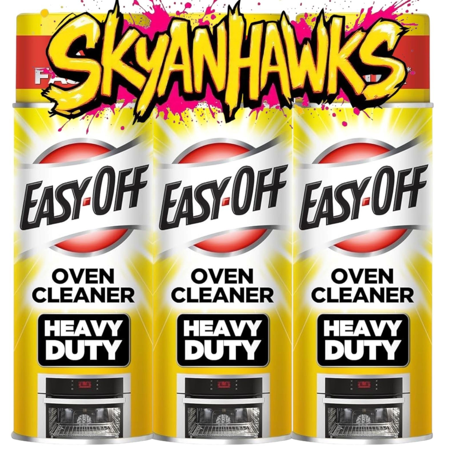 Easy-Off Heavy Duty Oven Cleaner, Regular Scent 43,5 Oz (3 Cans x 14.5 oz)