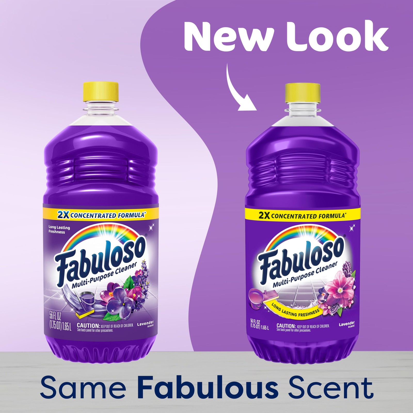 Fabuloso Multi-Purpose Cleaner Lavender Scent 2X Concentrated 56 fl oz