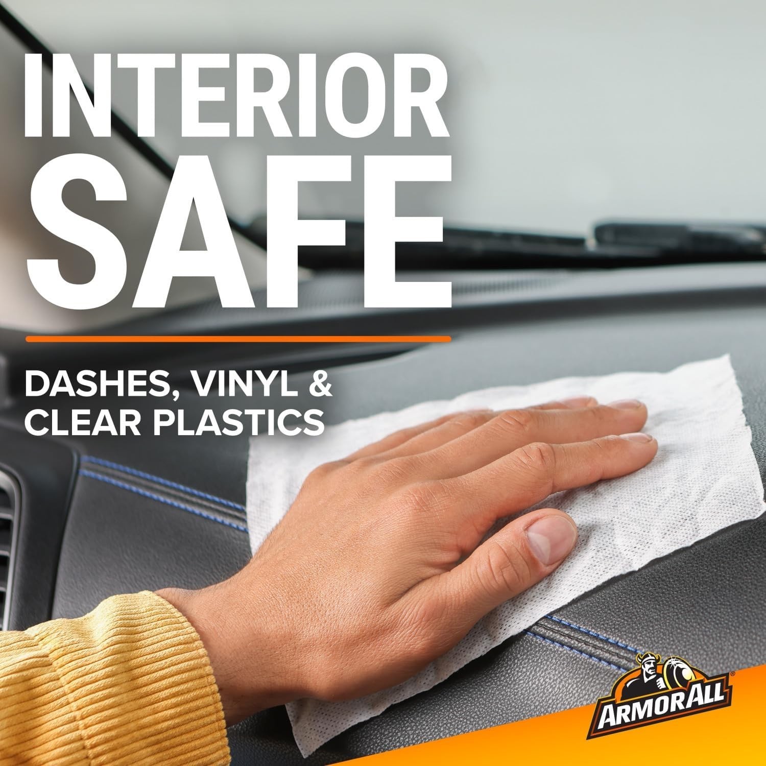 Armor All Car Cleaning Wipes 90 Count Interior Dashboard Leather Fabric Vinyl