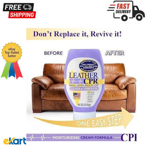 Leather CPR | 2-in-1 Leather Cleaner & Leather Conditioner (18oz) | Cleans