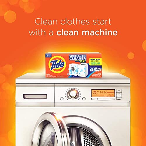 Washing Machine Cleaner by Tide, Washer Machine Cleaner Tablets for Front and