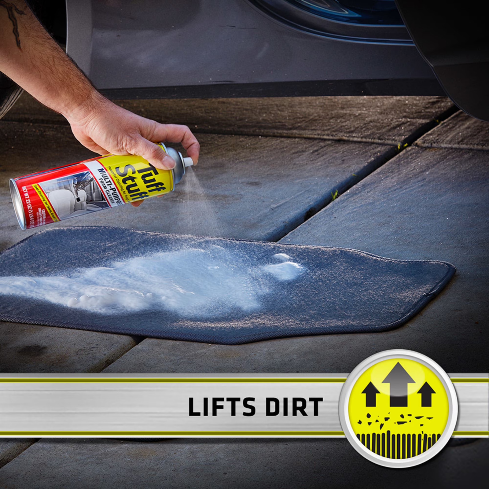 4 pack Tuff Stuff Multi Purpose Foam Cleaner for Car Detailing, 22 oz