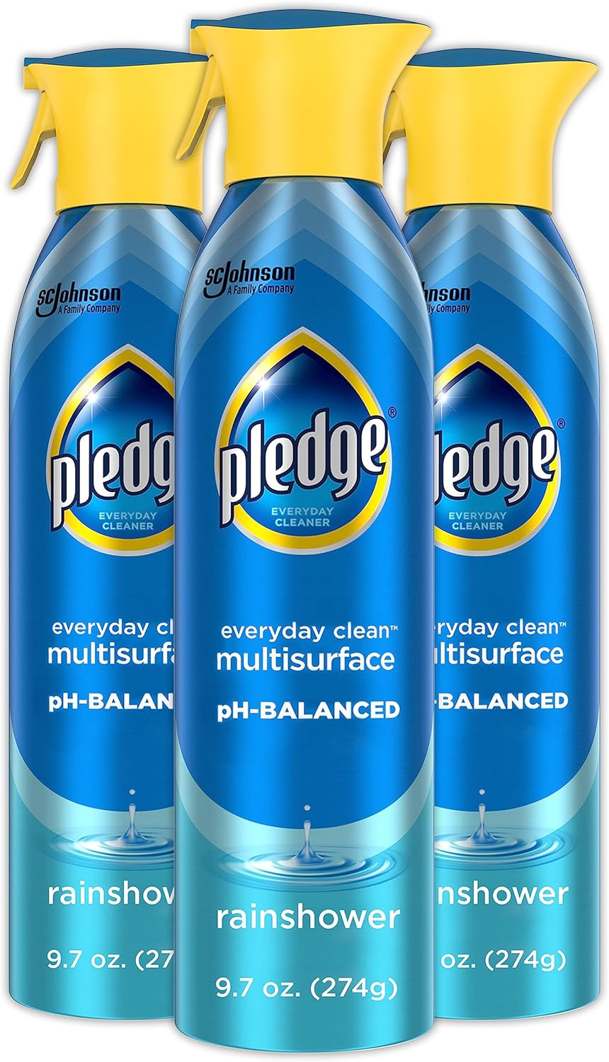 Pledge Ph-Balanced Multisurface Spray, Gently Clean 101 Surfaces, Remove Dust an