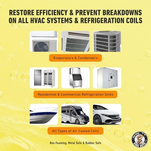 AC Coil Cleaner for All Condensers & Evaporators | No 128 Fl Oz (Pack of 1)