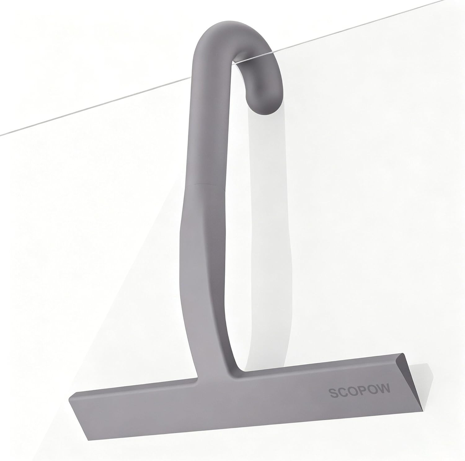 Shower Squeegee for Glass Doors – 10 Inch Bathroom Squeegee with Ergonomic round