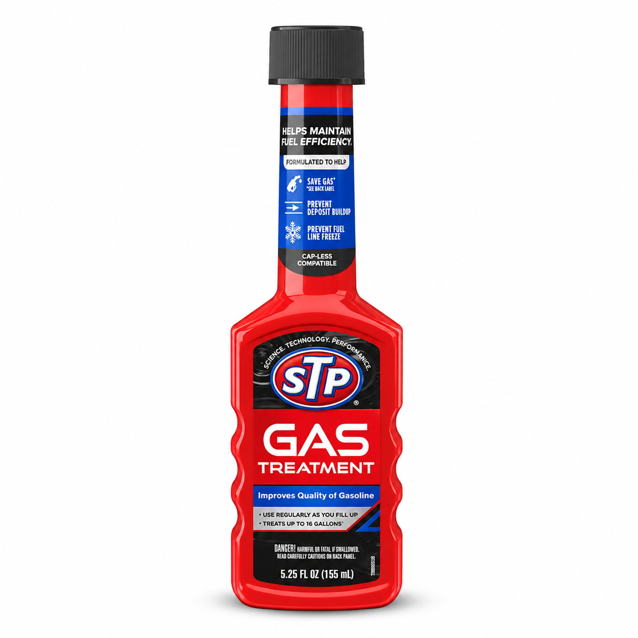 STP Gas Treatment 5.25 oz Fuel Additive Gasoline Cleaner Treats 15 Gallons
