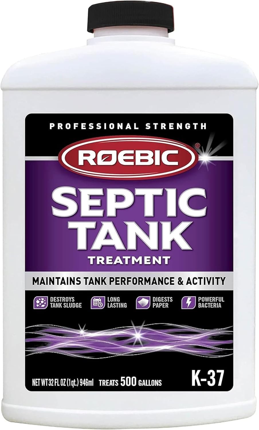 Safe 32 Fl Oz Septic Tank Treatment with Bacteria Enzymes – Works for 1