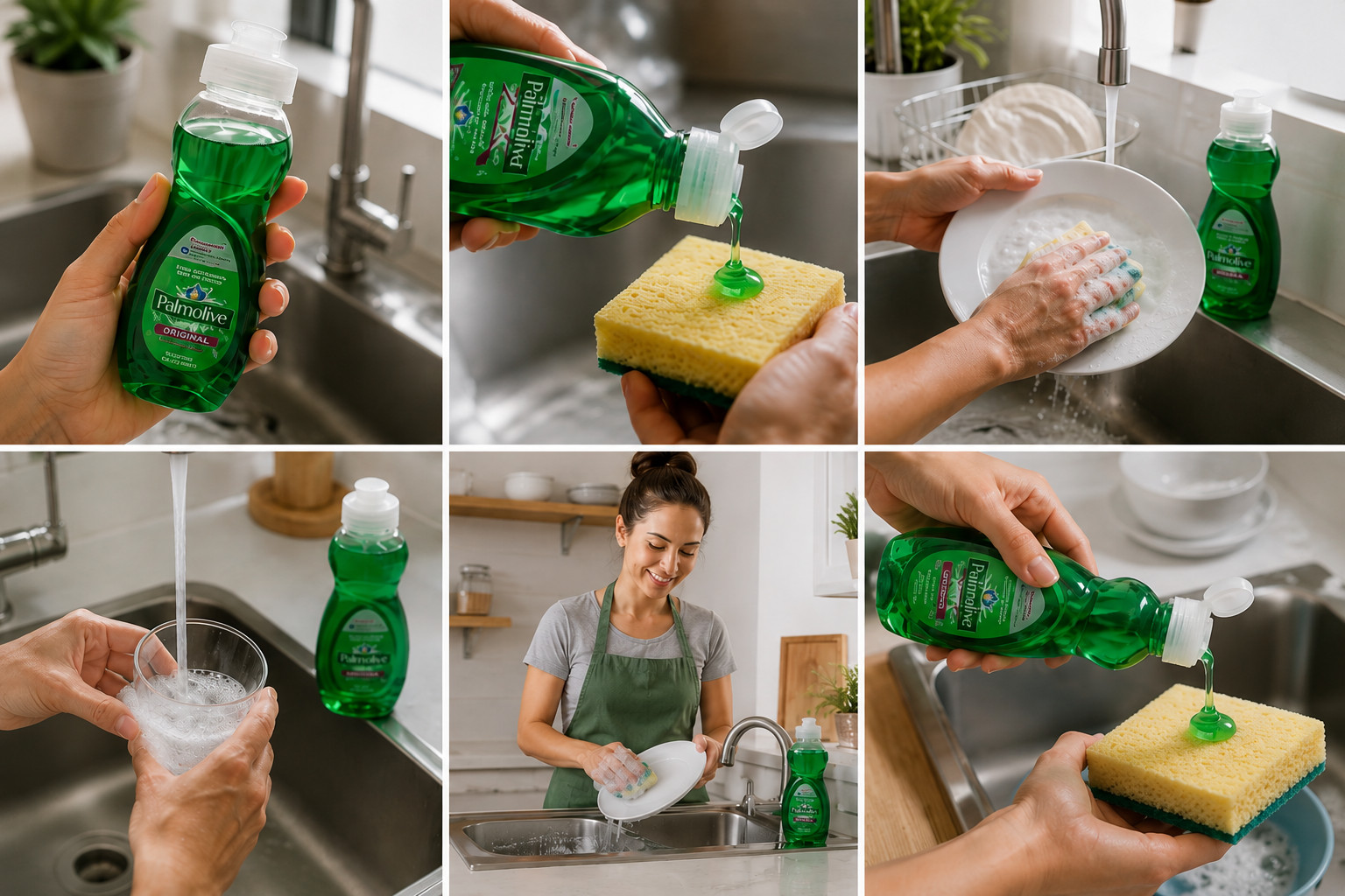 Palmolive Original Liquid Dish Soap 3Fl Oz Travel size bottles Pack of 2