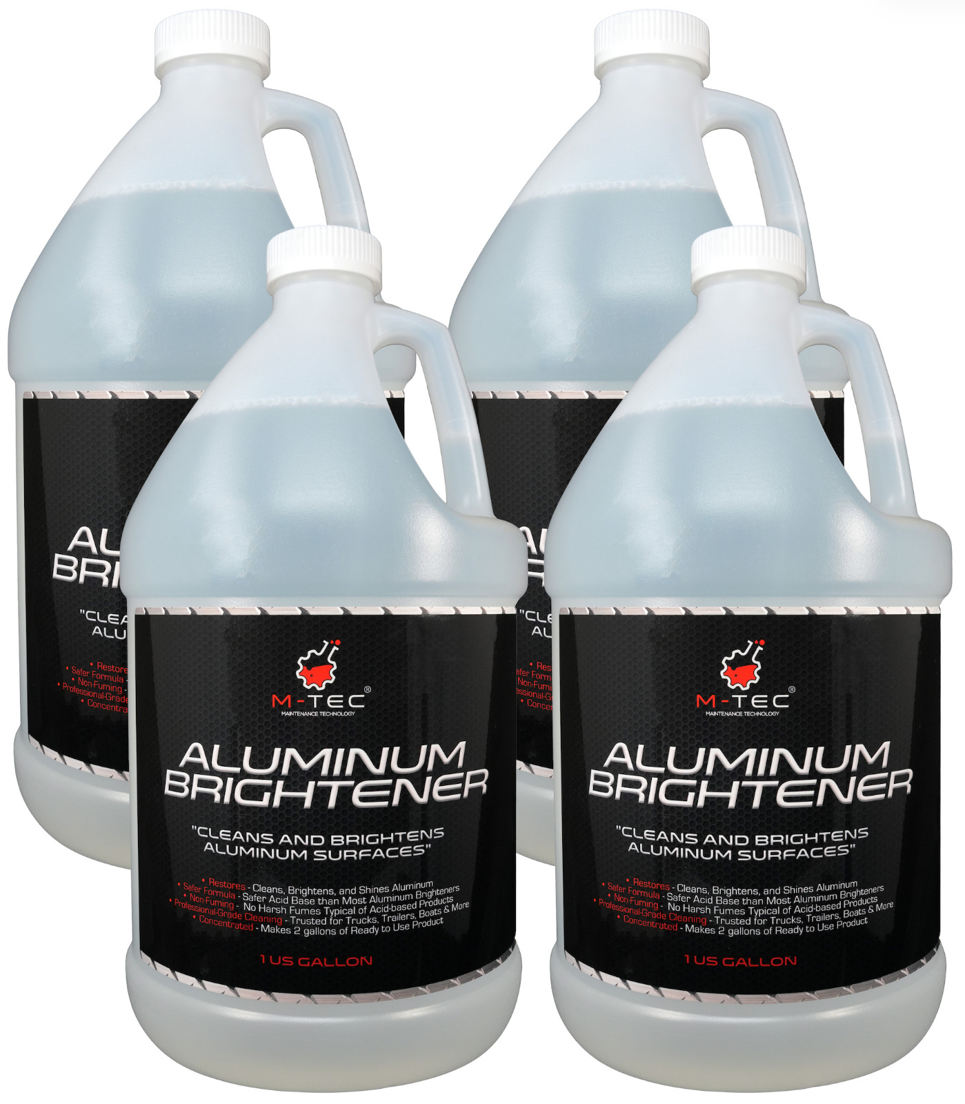 M-Tec Aluminum Brightener Concentrate, Heavy-Duty Aluminum Cleaner – 1 Gallon