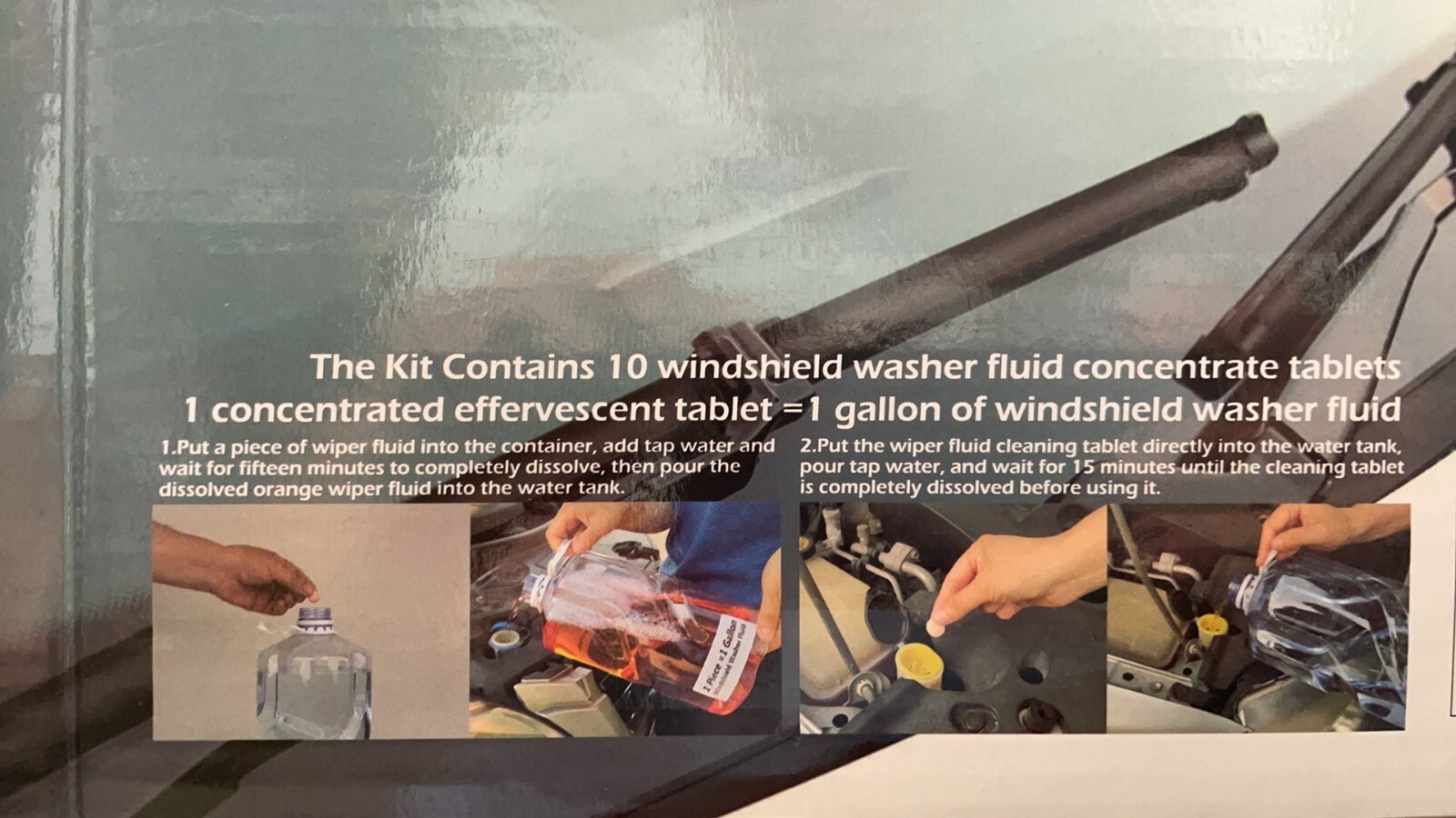 Windshield Cleaning Tool Kit Car Window Glass Wiper Cleaner Brush Pad Extendable