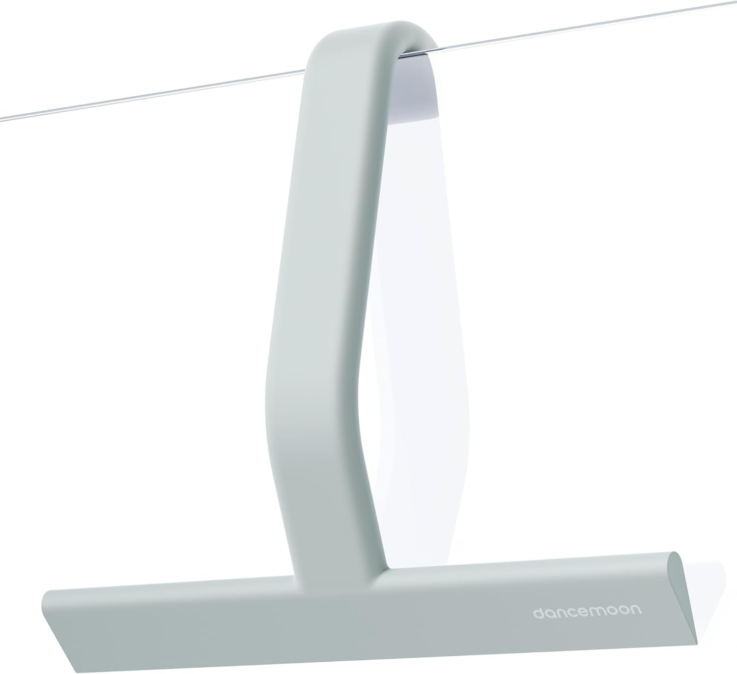 Shower Squeegee 10-Inch Sage Green Silicone Built-in Hook for Glass Doors