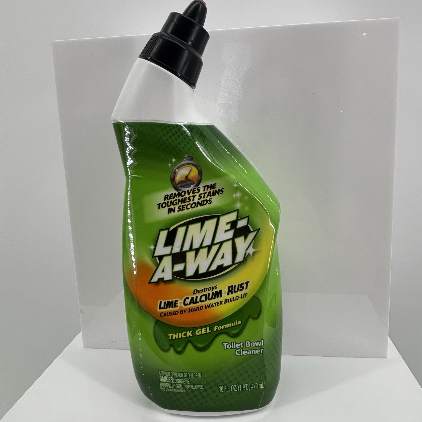 2 Lime-A-Way Toilet Bowl Cleaners Thick Gel Formula 16 oz Rust Lime Calc Remover