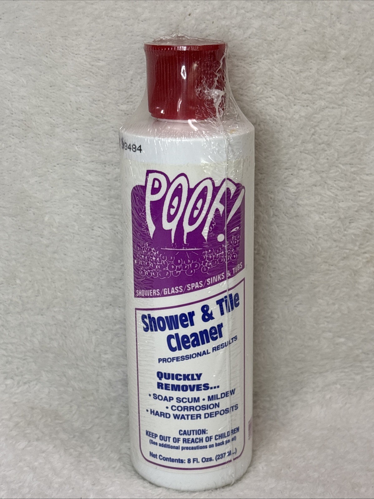 Poof Shower & Tile Cleaner Non-Toxic Non-Flammable Biodegradable 8oz Made In USA