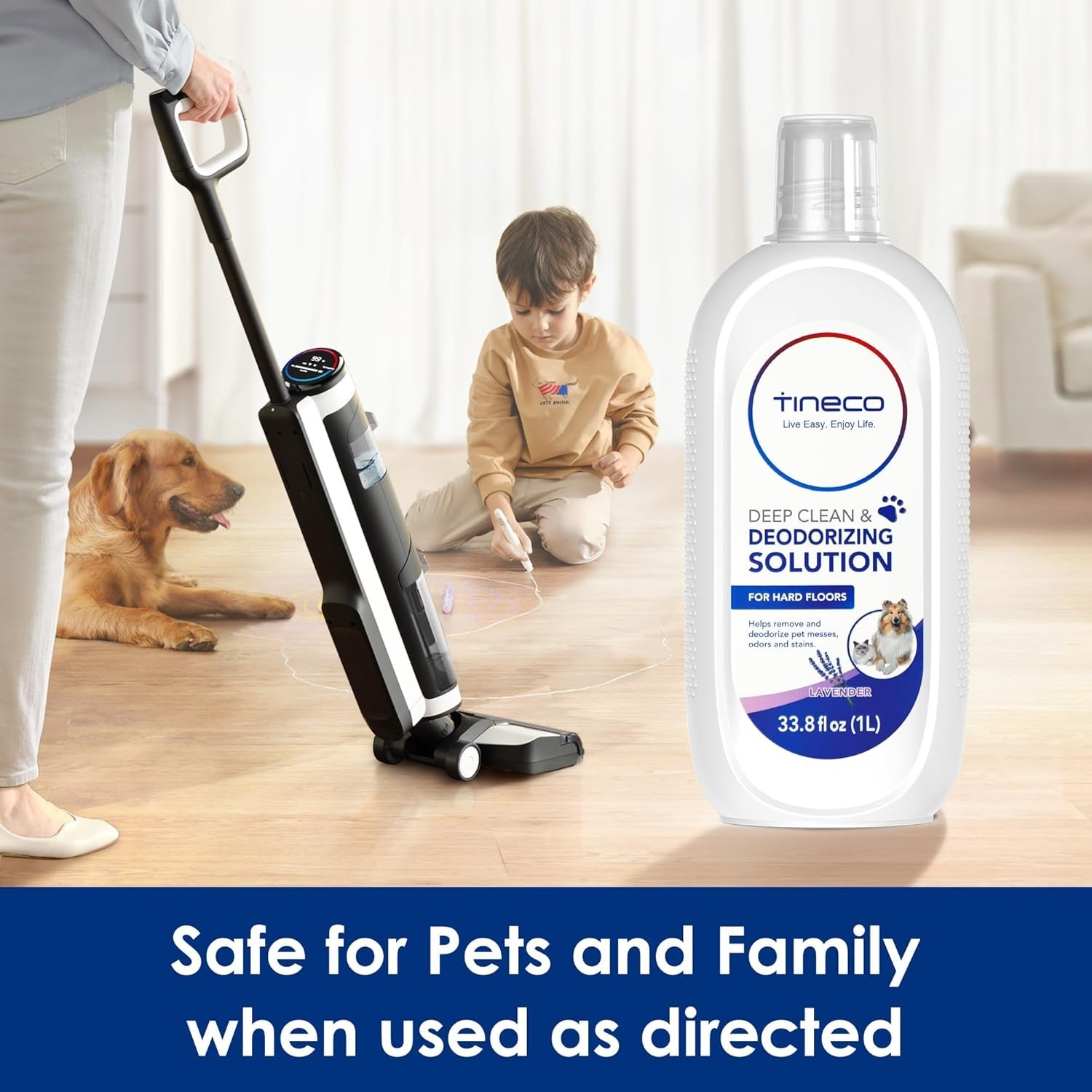 Eco-Friendly Lavender Floor Cleaning Solution 1L – Deep Cleaner for Hard Floors